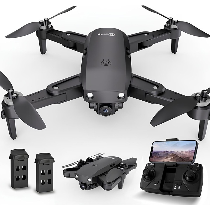 Dron GPS RESTEQ IDEA 33 cu camera 4K, transmisie 5G, pliabil, 36 minute zbor