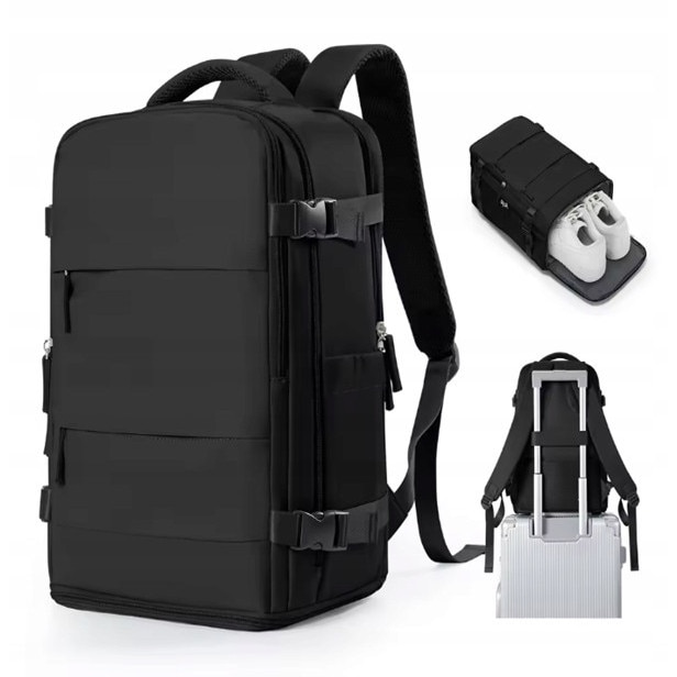 ２０ＬＵＶＩＡＳ4000-CXH Rucsac de laptop LYNXCHER, 40x20x25cm, negru, pentru avioane, 14