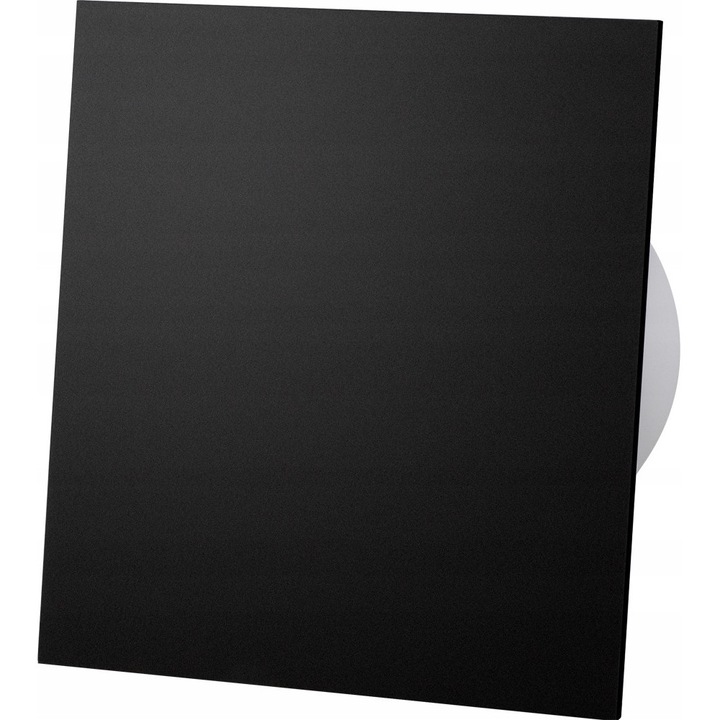 VENTILATOR DE JOASA TENSIUNE 12V CU PANOU PLEXI NEGRU MAT STANDARD Fi 100