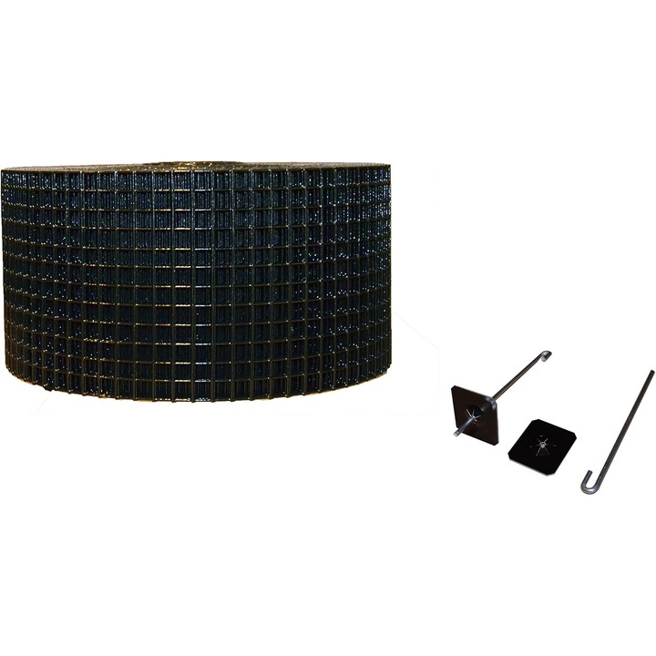 Set plasa de protectie pentru panouri solare, 100ft x 8in, rezistenta la coroziune, multicolor