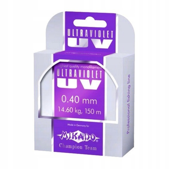 Brad Monofilament Mikado Ultraviolet 25m, Diametru 0.10mm