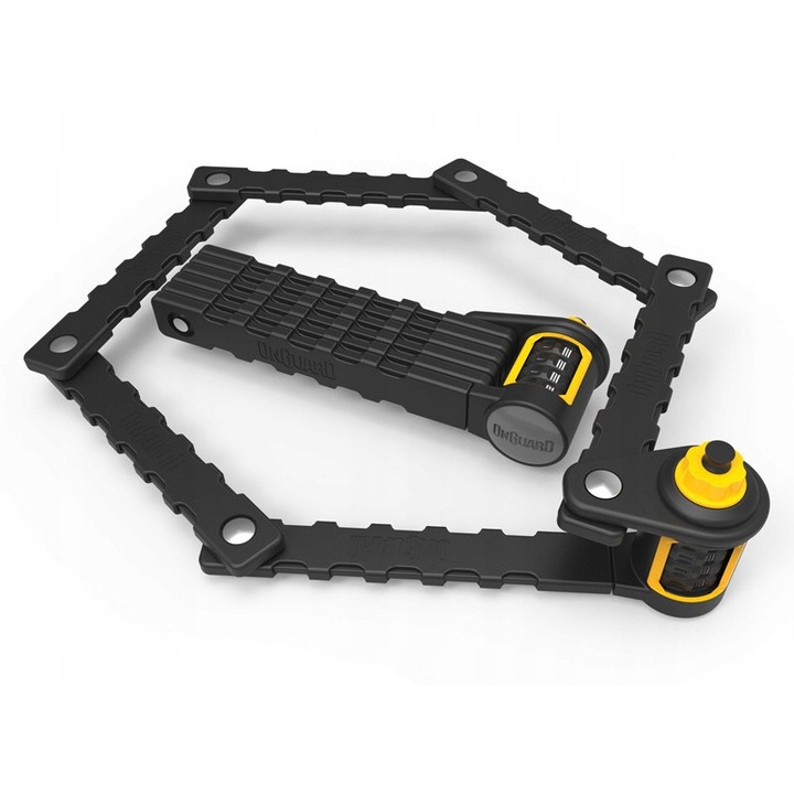 Incuietoare bicicleta pliabila OnGuard 8115, otel calit, lungime 88.5cm, securitate 70/100, suport cadru inclus