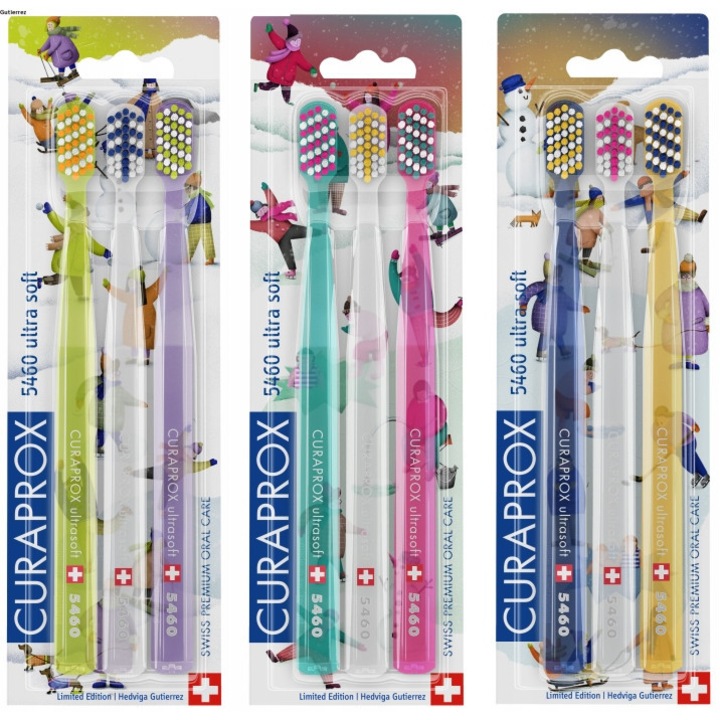 Periute de dinti Curaprox CS 5460 Ultra Soft, 3 bucati