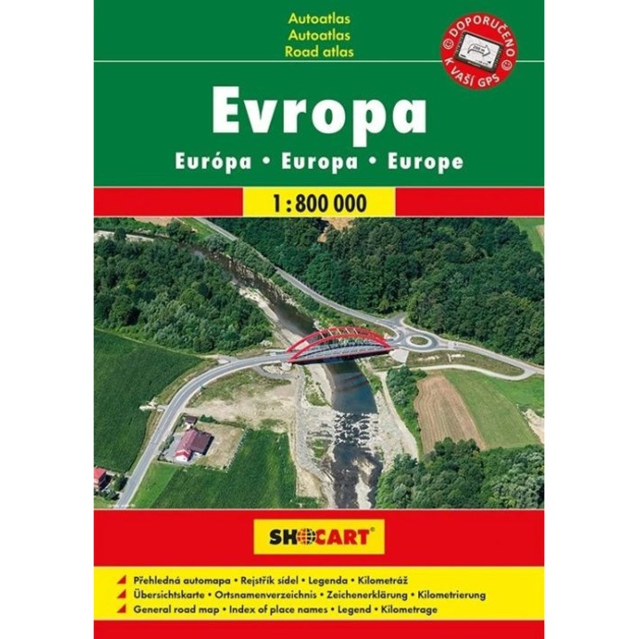 Europa 1:800 000. Atlas samochodowy. Wyd. 2025/2026. Shocart