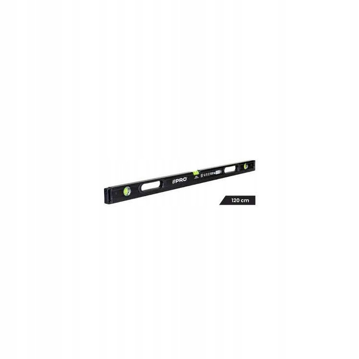 Nivela PRO frezata neagra cu maner PRO800, 120cm