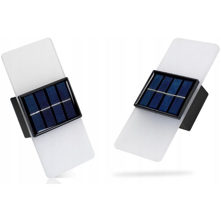 2x Kinkiet Solar szett, Decorya, LED, 3500K és 6500K, IP65, 14x6x3cm