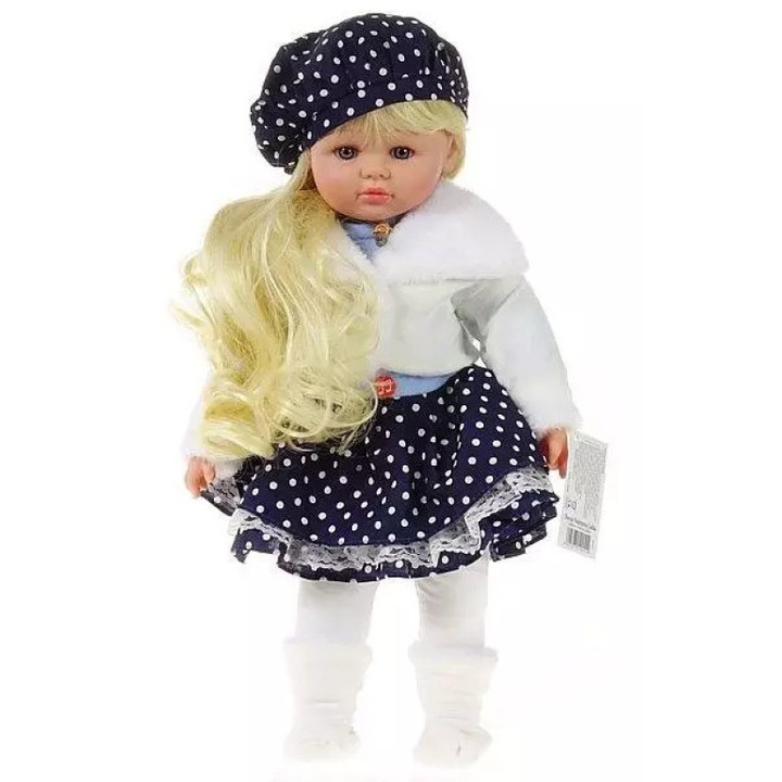 Papusa Interactiva Adar, 45cm, Vorbeste si Canta in Romana, Efecte Sonore, Ambalaj Cadou, multicolor