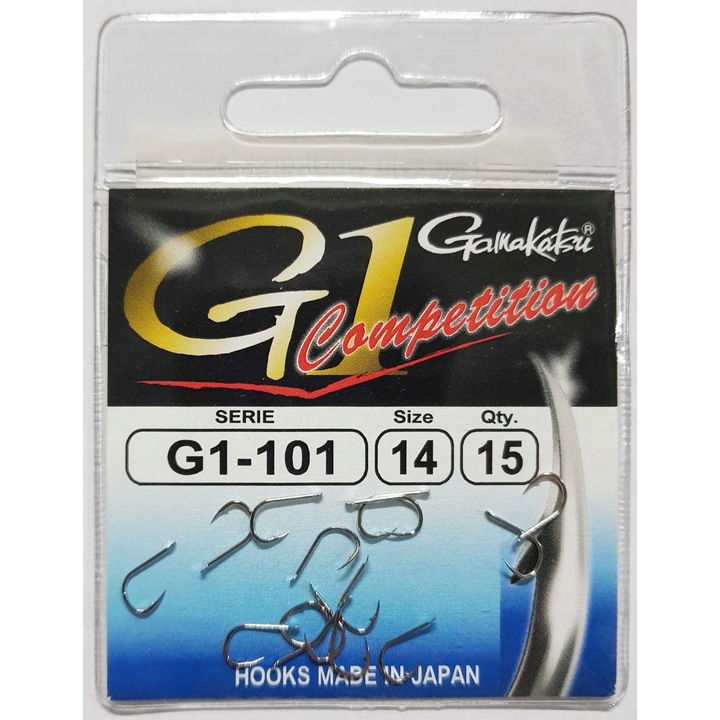 Carlige Gamakatsu G1-101 Competition Nr 14 - 15 Bucati