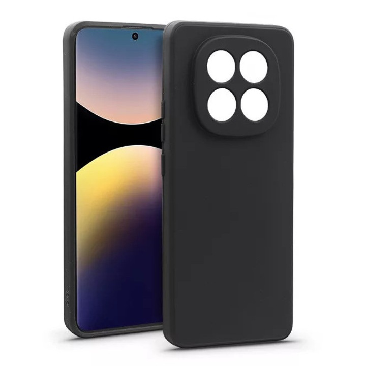 Haffner Soft szilikon tok - Xiaomi Redmi Note 14 Pro 5G - fekete