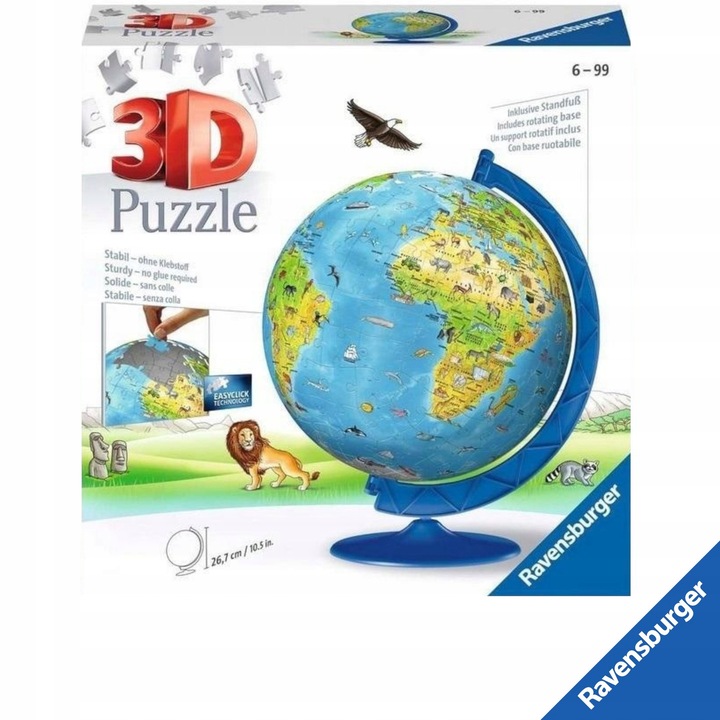 Пъзел 3D Ravensburger Glob Glob 180 части