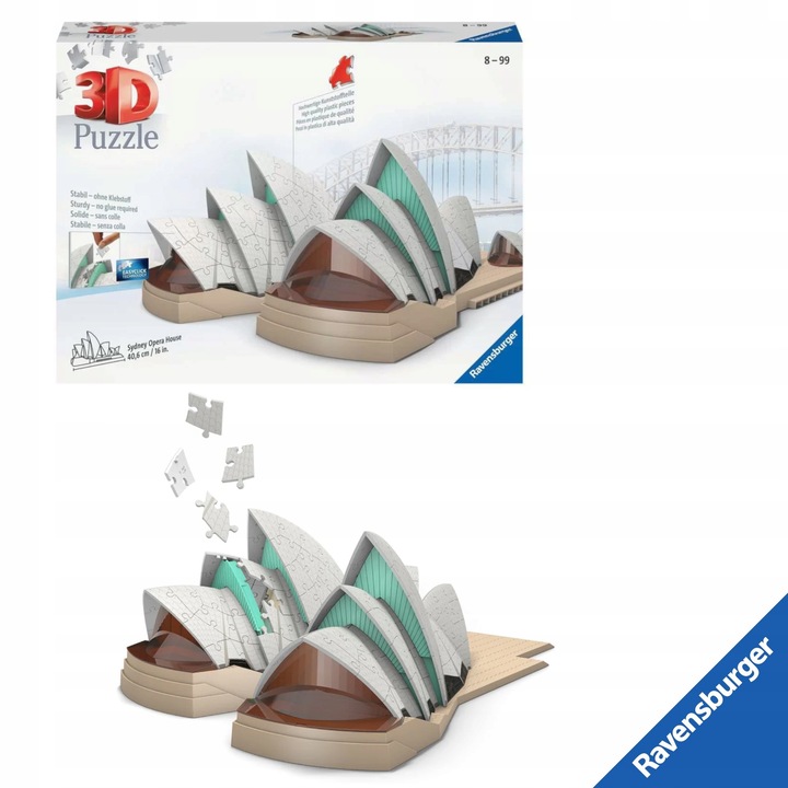3D пъзел Ravensburger Опера Сидни 216 части