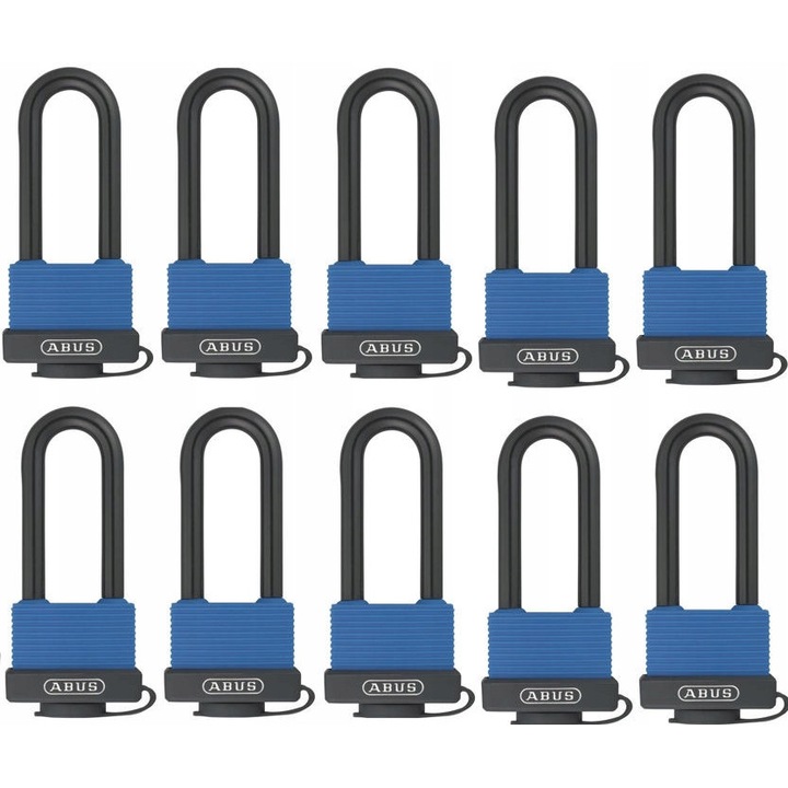 Set 10 Lacate ABUS 70IB/50HB80, Sistem Unic Cheie, Rezistent Apa