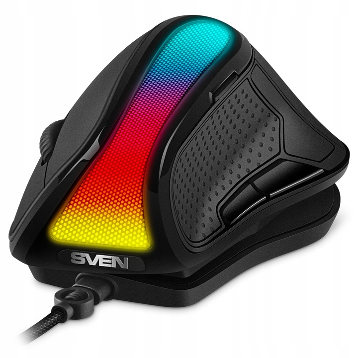 Egér Gamer Függőleges SVEN RX-G890 RGB 10000 DPI állítható