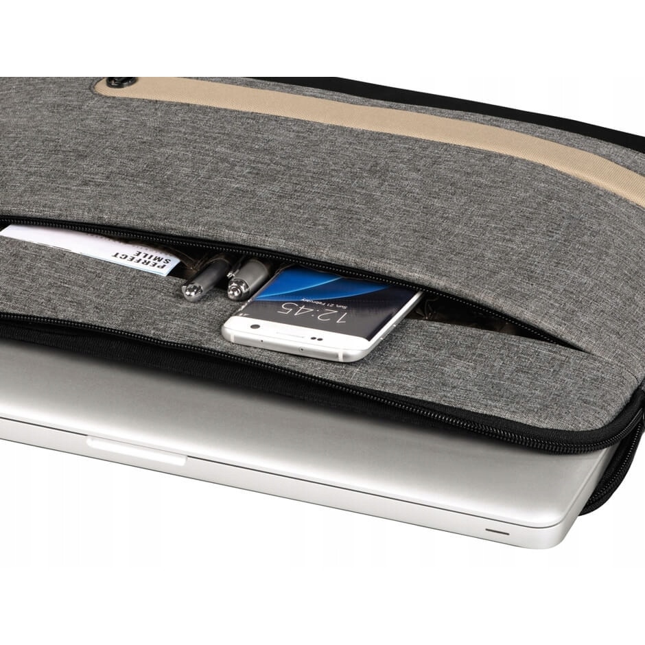 Hama Terra Etui Laptop 13.3" Gri, Geanta Protectie, Material Reciclat
