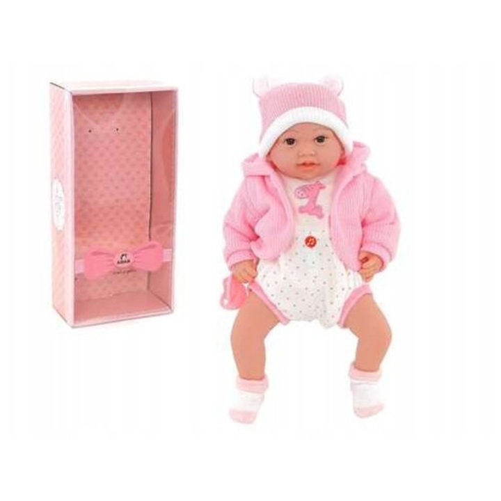 Bobas baba 45cm, énekel és beszél románul