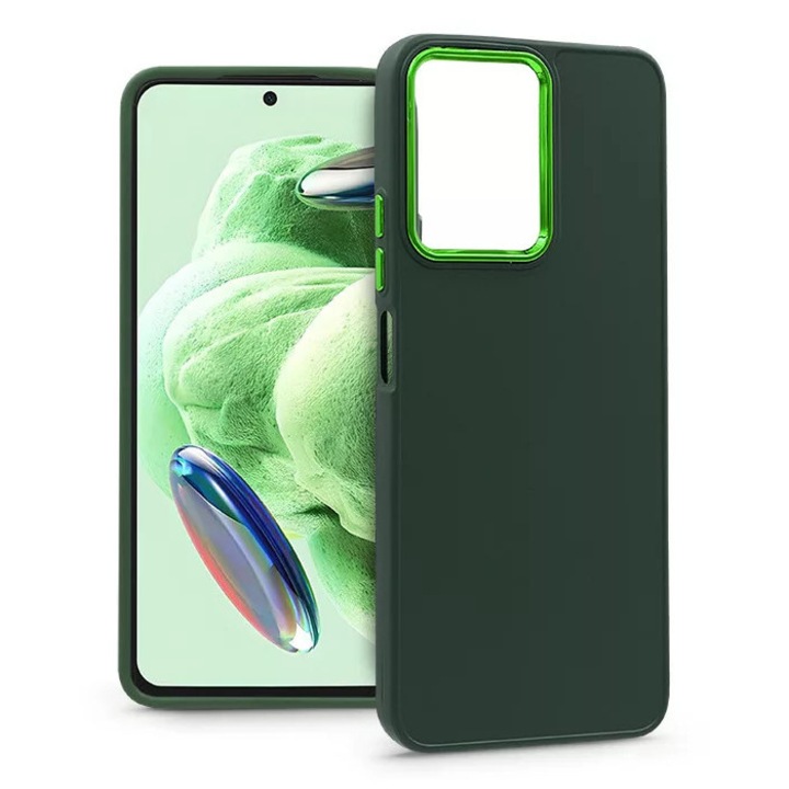 Xiaomi Redmi Note 12 5G/Poco X5 5G szilikon hátlap - Frame - zöld