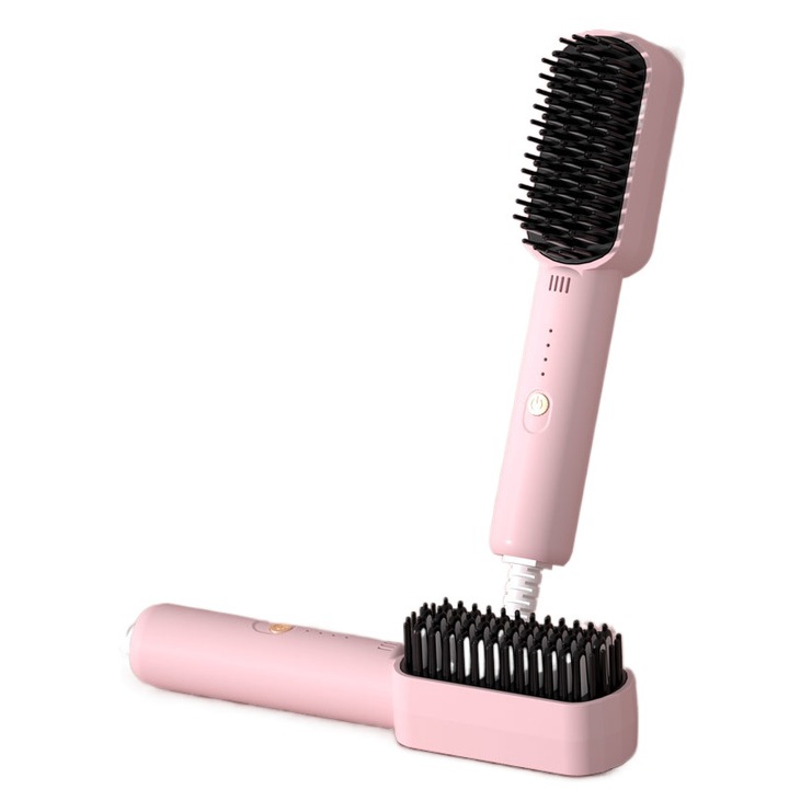 Perie de par electrica, 2 in 1, indreptare si ondulare, tehnologie ionica, utilizare acasa