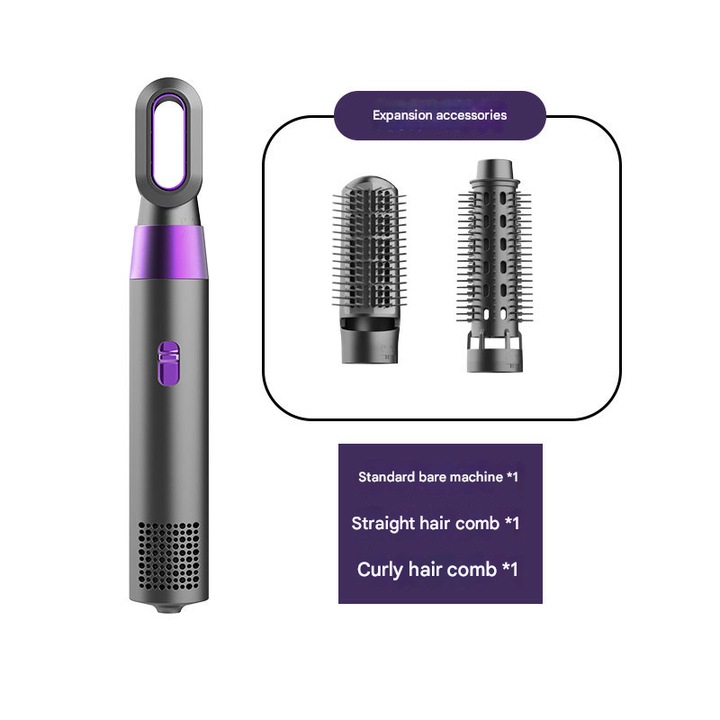 Perie de par electrica, 3 in 1, curling, indreptare, uscare, tehnologie cu ioni negativi, portabila