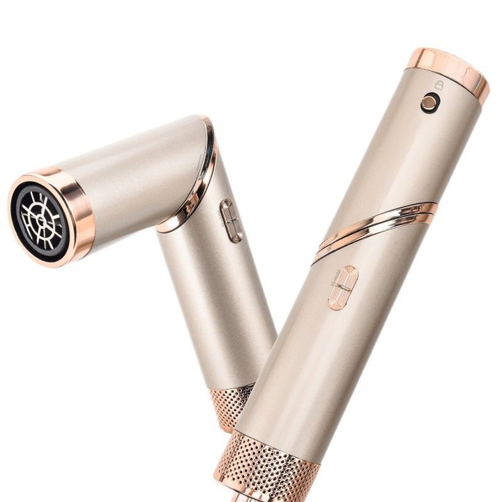 Set perie de par electrica 5 in 1, multifunctionala, pliabila, uscare, coafare, culori multiple