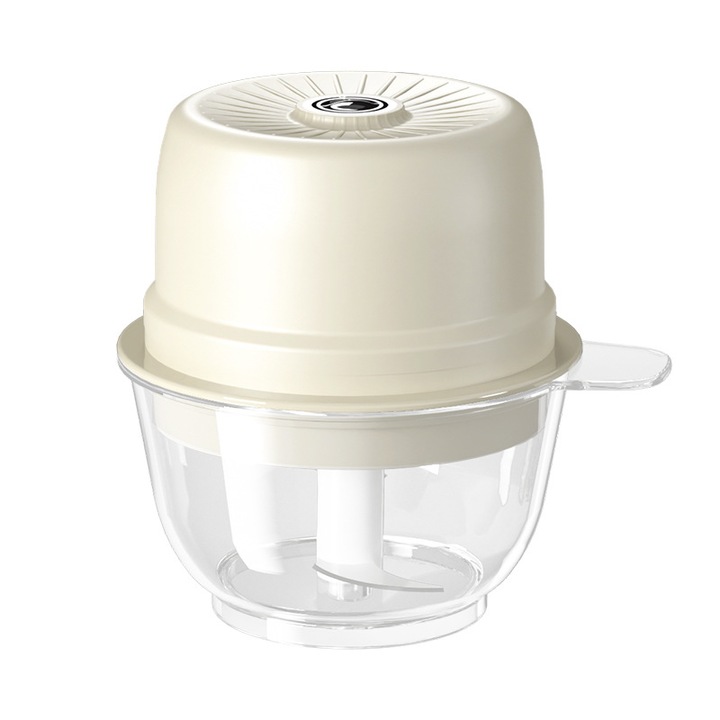 Tocator electric pentru usturoi, alb