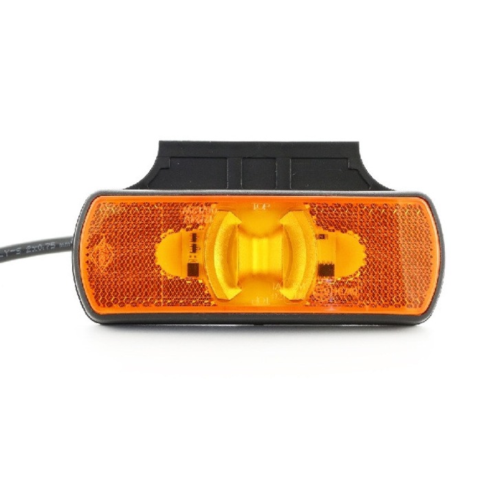 LED gabarit, cu 4 diode și reflector, 12/24V, galben, 1 bucată 24/7 AUTO