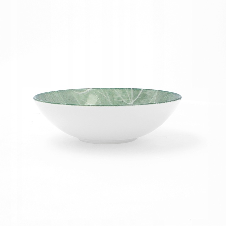 Salaterka Lubiana Boss 17, 5 cm, Portelan Verde, Design Modern