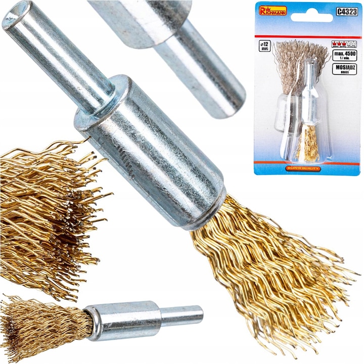 Perie Sarma Alamie 12mm pentru Masina de Gaurit - Curatare Rugina si Vopsea