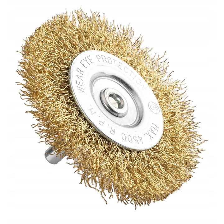 Perie Sarma Disc 80mm, Sarma Ondulata, Alamire, Tija 6mm