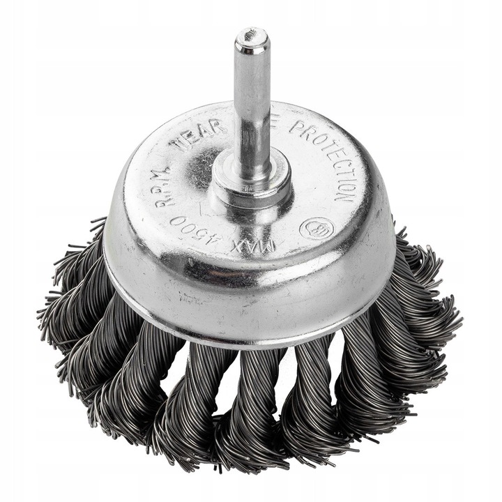 Perie Sarma Otel 75mm GRAPHITE, Turatie 4500 rpm, Prindere 6mm