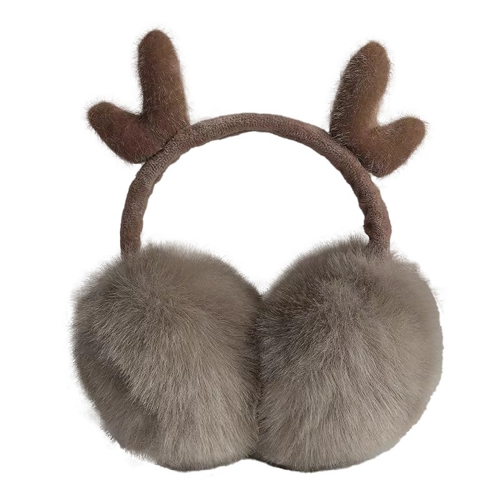 Мъжка шапка, EZ-99, kki, от еленови рога, подплатена с полар, сгъваема