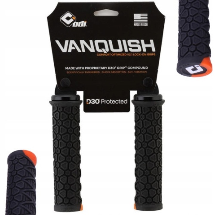 Mansoane ODI Vanquish D3O V2.1 Lock-On Negre 32.75x135mm