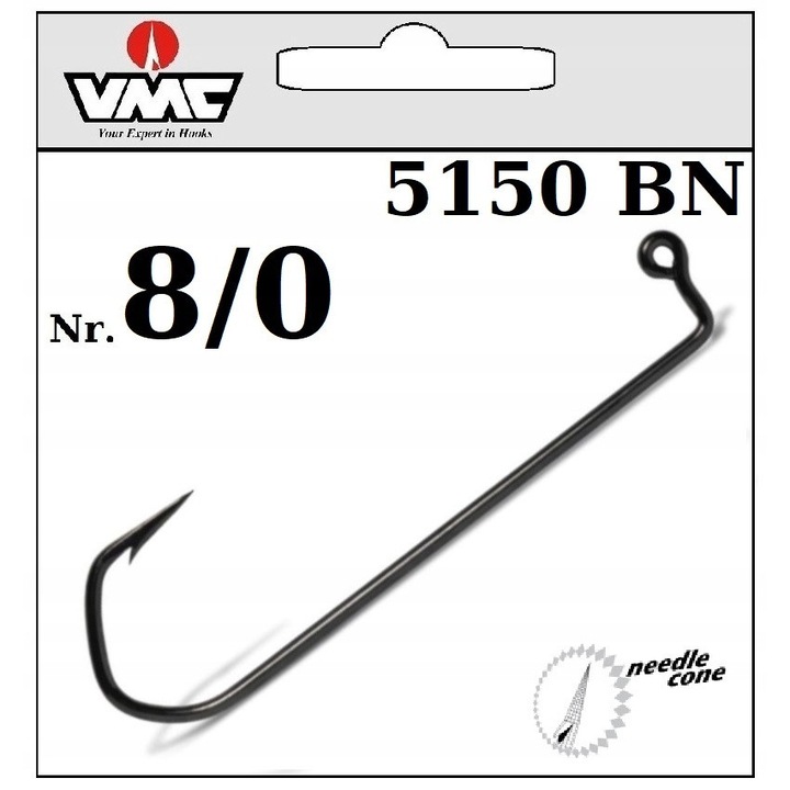 20 x Carlige Jig VMC 5150 Barbarian 8/0 pentru Pradatori Mari