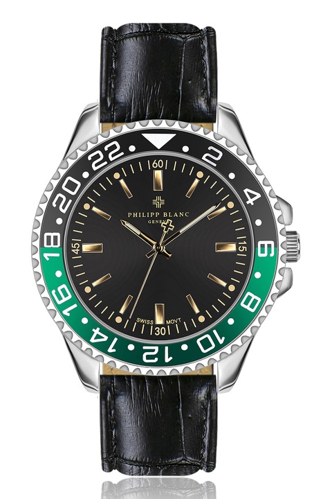 Philipp Blanc, Часовник с каишка с шагрен, Черен