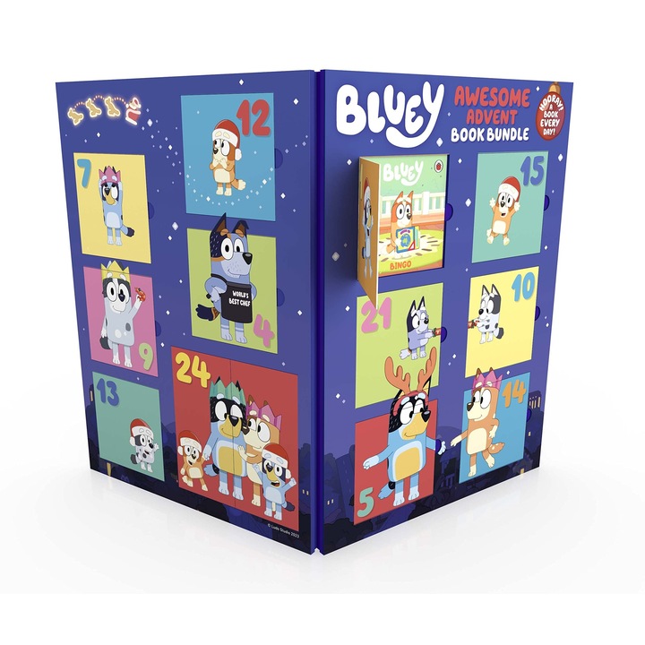 Комплект фигурки Bluey, Калинка, адвент календар