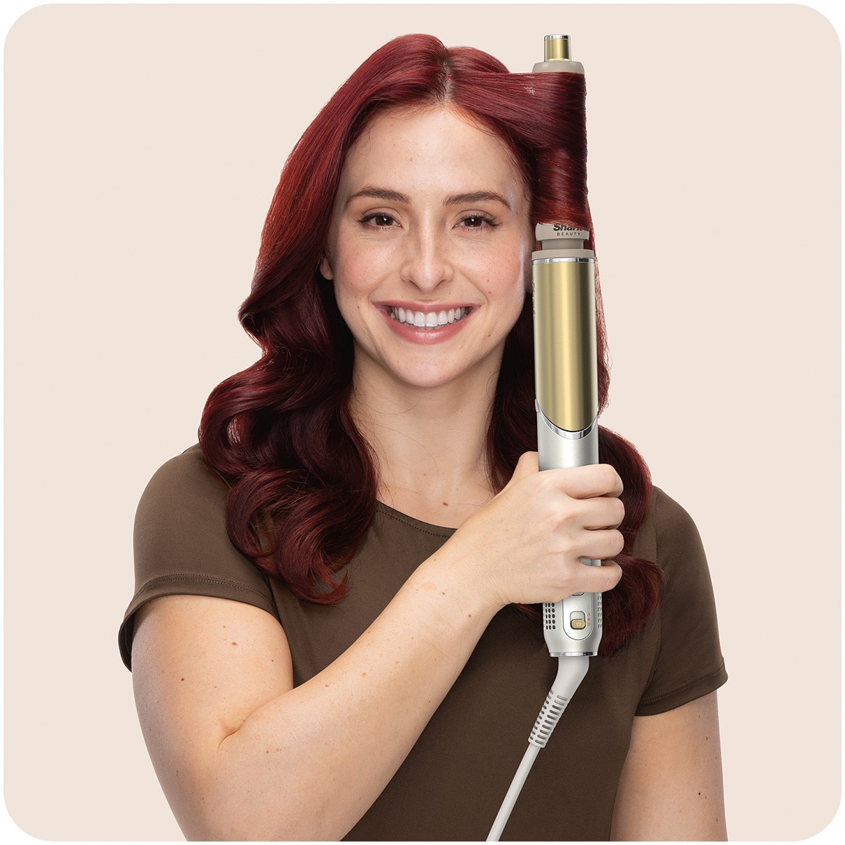 Multistyler 6-in-1 Shark Glam™ Ceramic HD6051SEU, Placa Silki cu