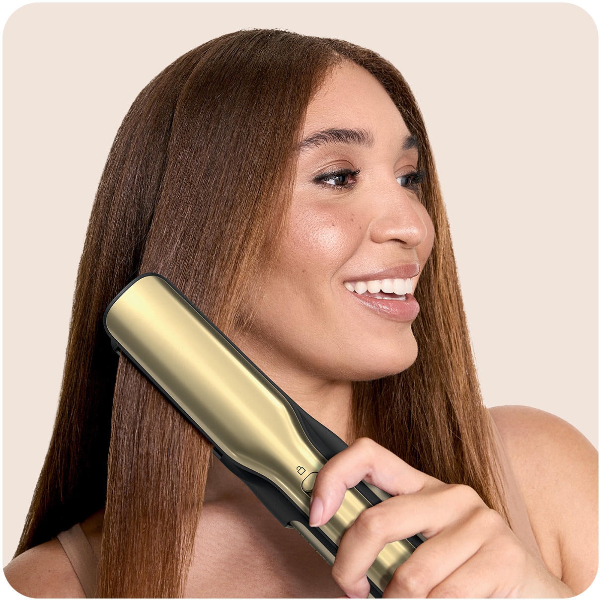 Multistyler 6-in-1 Shark Glam™ Ceramic HD6051SEU, Placa Silki cu