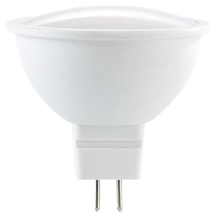 LED lámpa, 12V DC, MR16, G5.3 foglalat, 5 Watt, meleg fehér