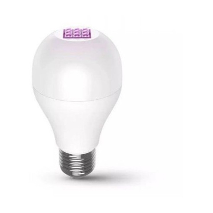 LED lámpa, égő szett, UV-C fertőtlenítéssel, 2 db x E27, 2 x 8W, meleg fehér, 59S, SunClean