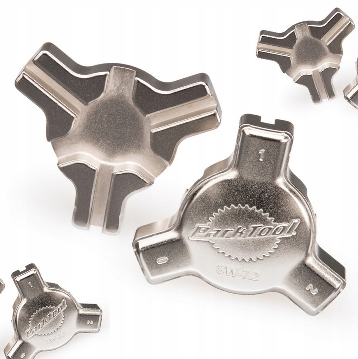 Cheie universala pentru centrare roti Park Tool SW-7.2, 3 capete interschimbabile, 3.23/3.3/3.45mm, metal