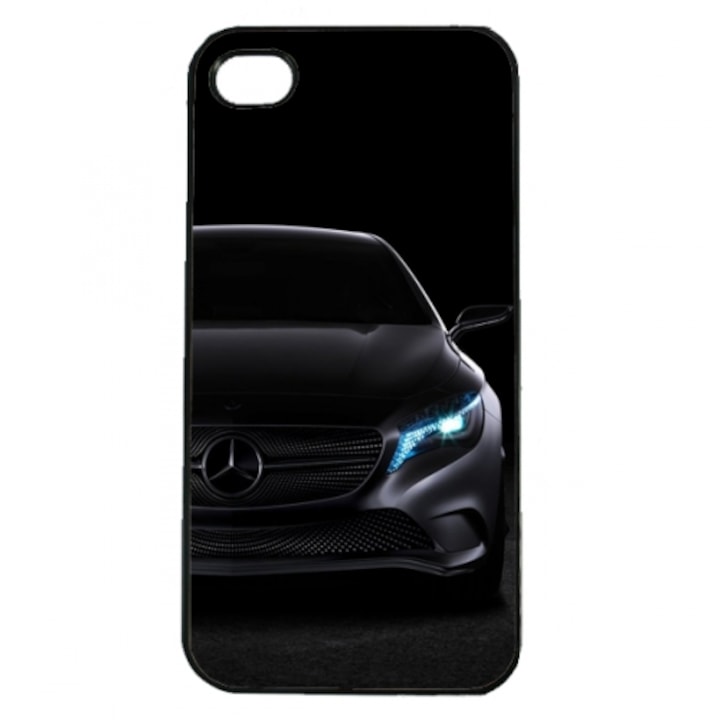 Mercedes, a csendes tigris - iphone 4/4s tok, fekete kerettel, műanyag