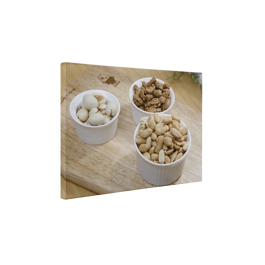 Fructe cu coaja lemnoasa - Tablou Canvas - 60x75 cm