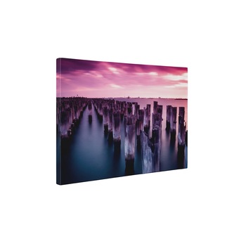 Stalpi in apa - Tablou Canvas - 20x25 cm Stalpi in apa - Tablou Canvas - 20x25 cm