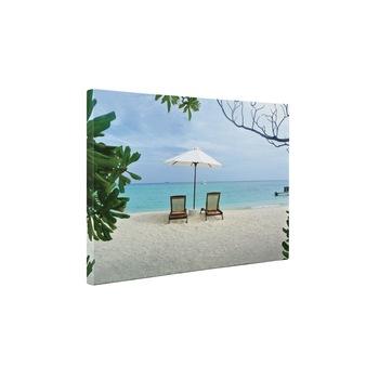 Plaja in Hawaii - Tablou Canvas - 30x40 cm Plaja in Hawaii - Tablou Canvas - 30x40 cm