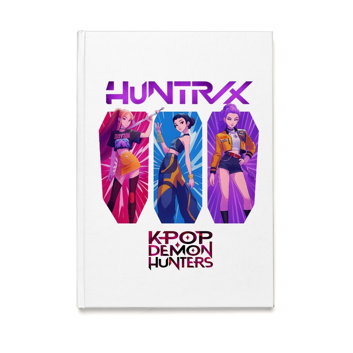 Napirend/Napló/Gyerek foglalkoztató füzet, K POP Demon Hunters, 100 oldal, A5