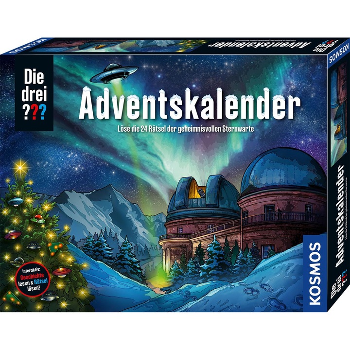 Adventi naptár Három nap, 2025, játék- és puzzle-készlettel, karton, 6 év