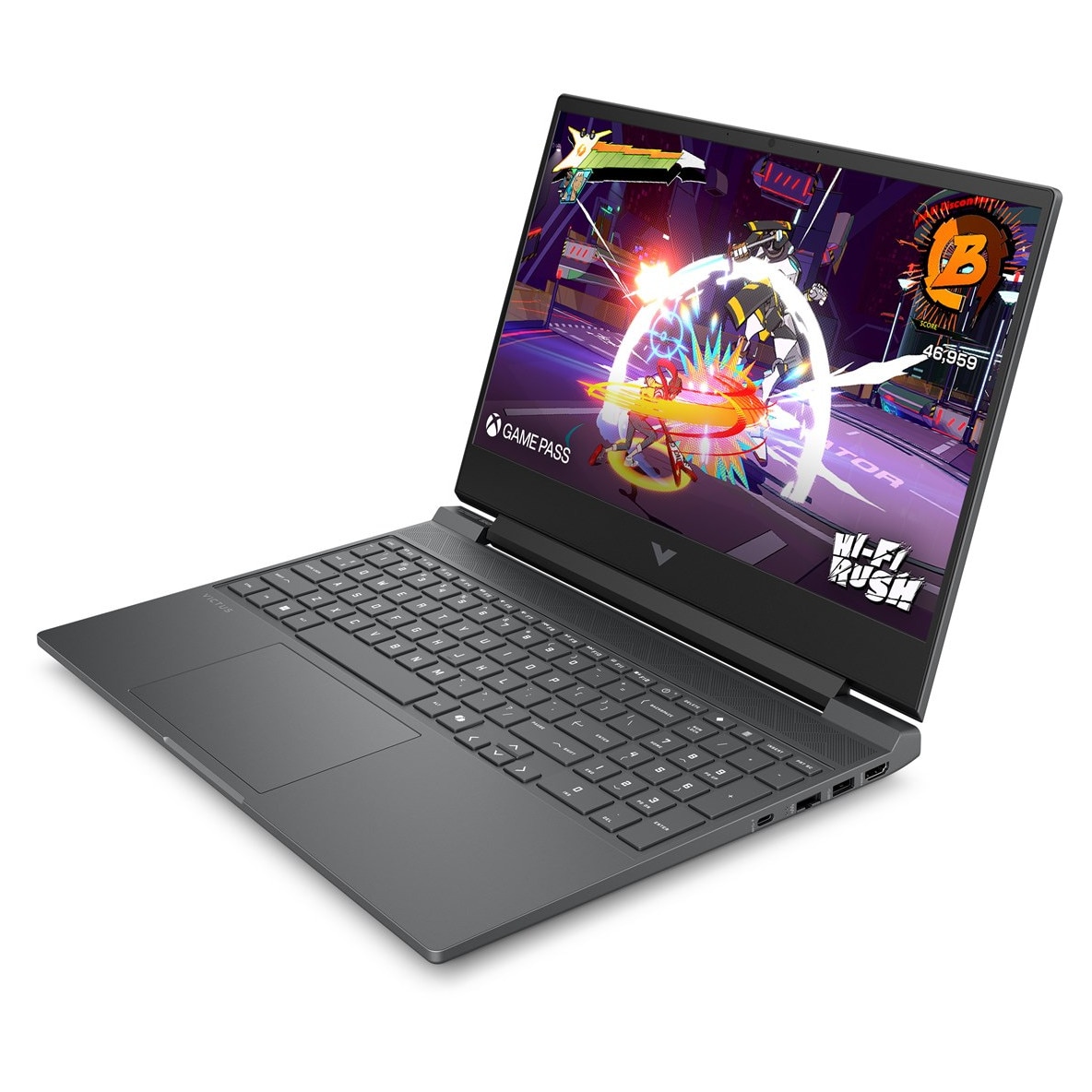 Laptop HP Victus 15, 15.6" Full HD, AMD Ryzen™ 7 7445HS pana la 4.7 GHz, 16 GB RAM DDR5 5600, 512 GB SSD, NVIDIA® GeForce® RTX 4050 6 GB, Windows 11 Home, Black 512 GB