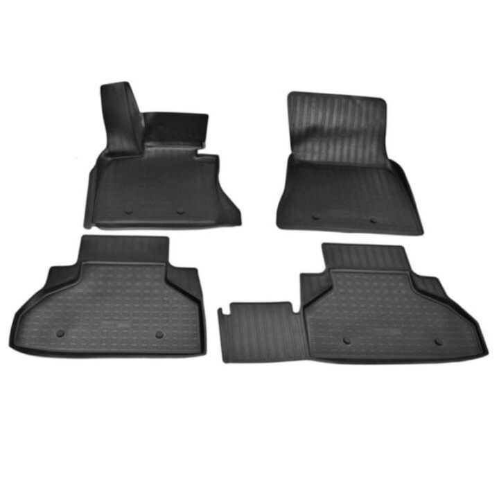 4 részes gumiszőnyeg készlet, tálca stílusú, kompatibilis BMW X6 F16 2014-2019