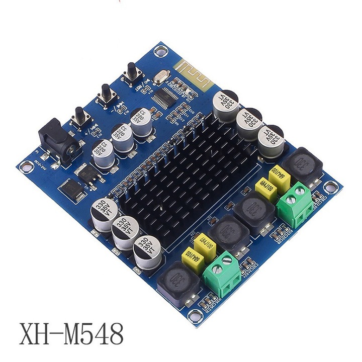 2x120W Bluetooth sztereó audio erősítő TPA3116D2 chippel, XH-M548