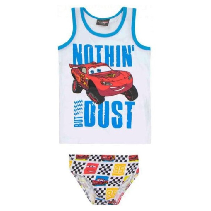 Szett trikó és alsónadrág, Cars, fiúknak, Dust, fehér, 3-4 év