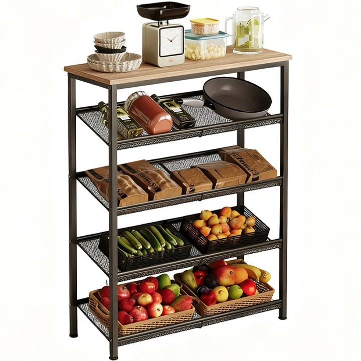 Dulap alb de baie montat pe perete BADU 75/28/93 cm